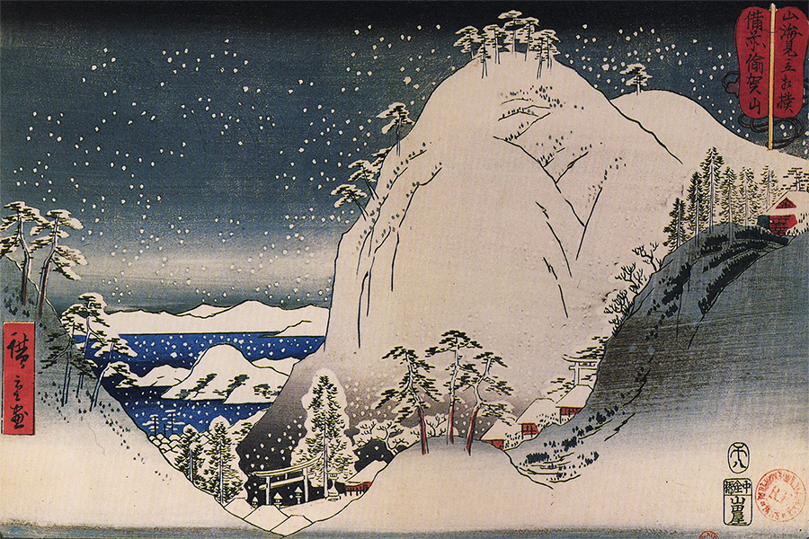 Temple dans la neige